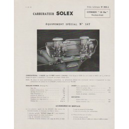 Fiche Technique Solex  32 PBIC