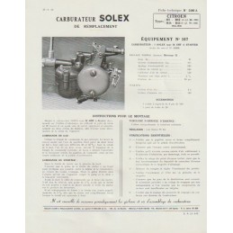 Fiche Technique Solex 26 GHF