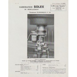 Fiche Technique Solex  35 RAIP