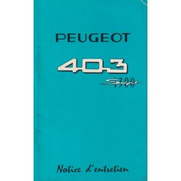 Notice Entretien  1964