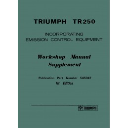 Manuel d' Atelier TR 250