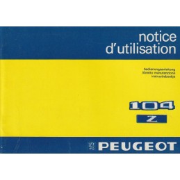 Notice d' Entretien   1983