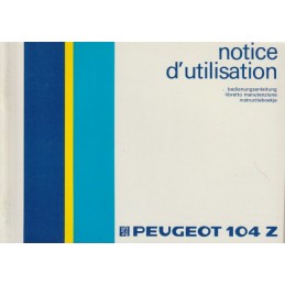 Notice d' Entretien   1984