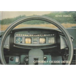 Notice d' Entretien CX 2200...