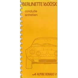 Notice Entretien A110 1600 SX