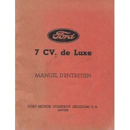 Notice d' Entretien  Ford 7 CV