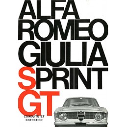 Notice Entretien Sprint GT 1966