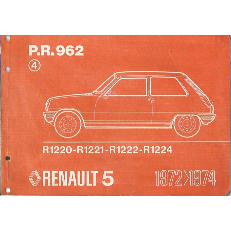 Catalogue de Pieces 1974 Catalogue de Pieces 1974