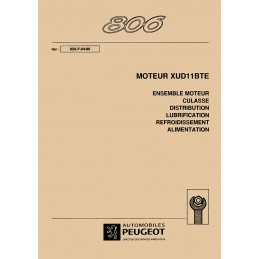 Manuel Atelier Moteur XUD11BTE