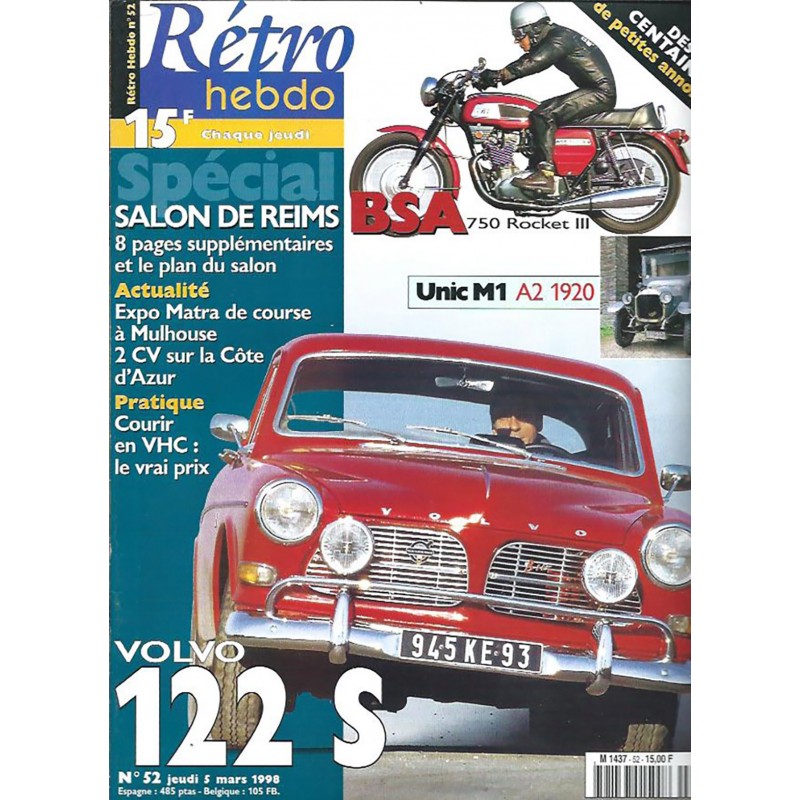 Retro Hebdo N° 52 Retro Hebdo N° 52