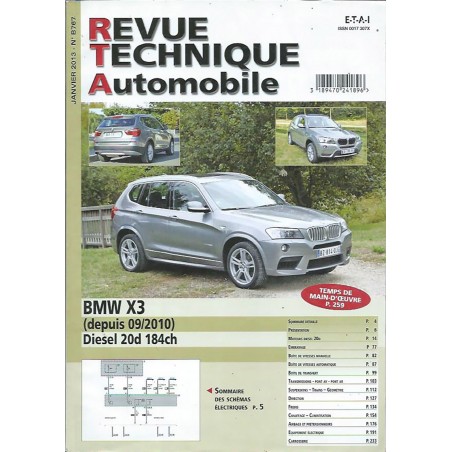 Revue Technique X3 SERIE X de BMW