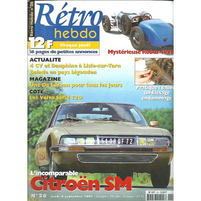Retro Hebdo N° 26 Retro Hebdo N° 26