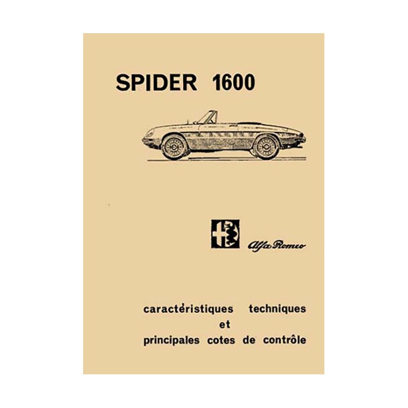 Manuel Technique Spider 1600 Manuel Technique Spider 1600