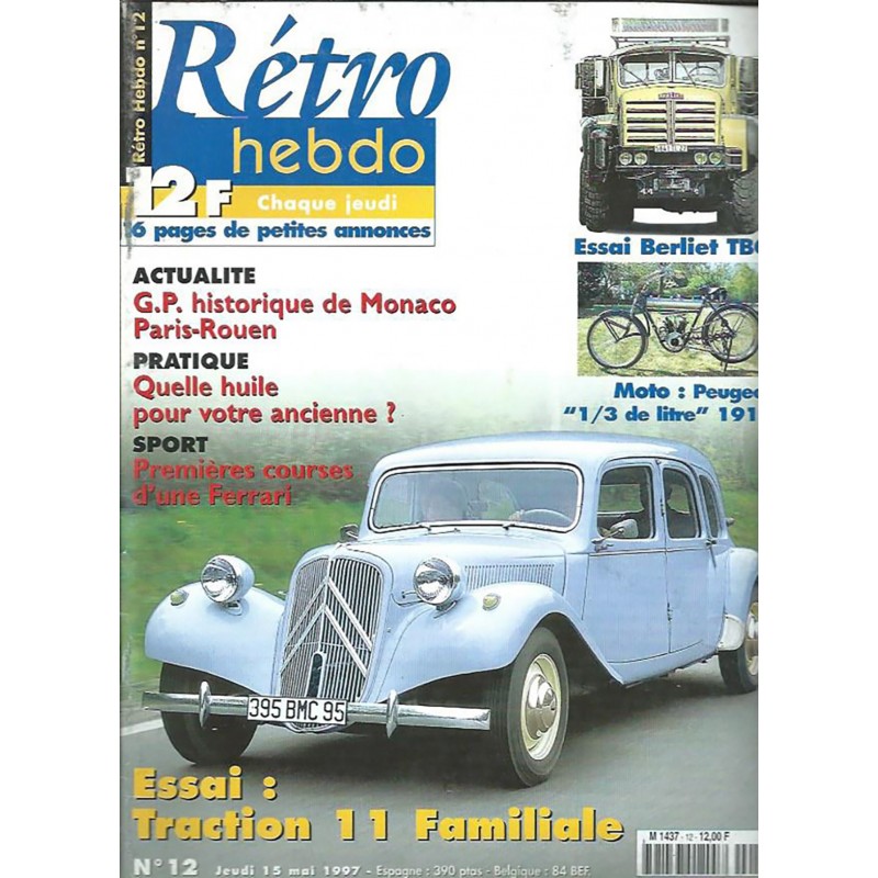 Retro Hebdo N° 12 Retro Hebdo N° 12
