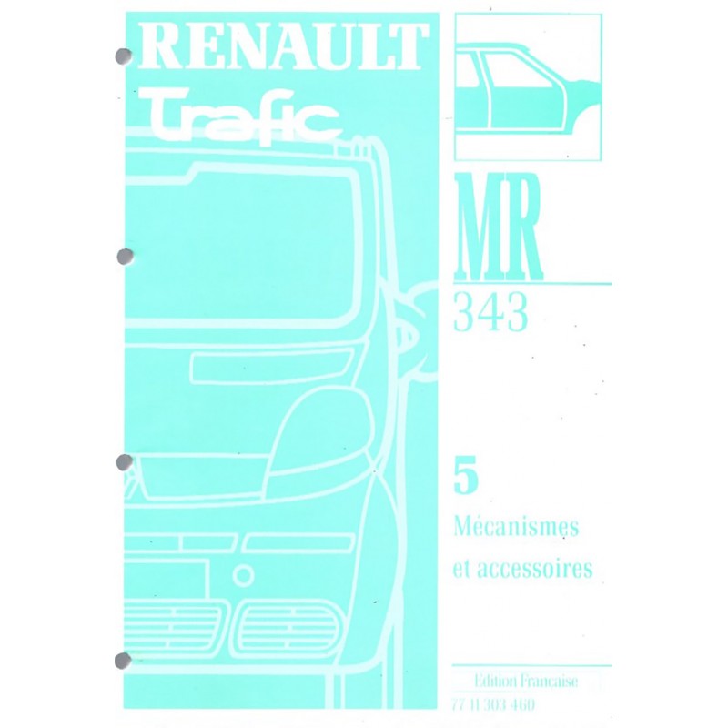 RENAULT TRAFIC 2 TRAFIC II MANUEL ATELIER / RÉPARATION REVUE TECHNIQUE