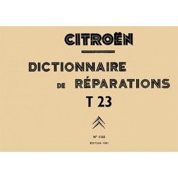 Dictionnaire de Reparation  1961