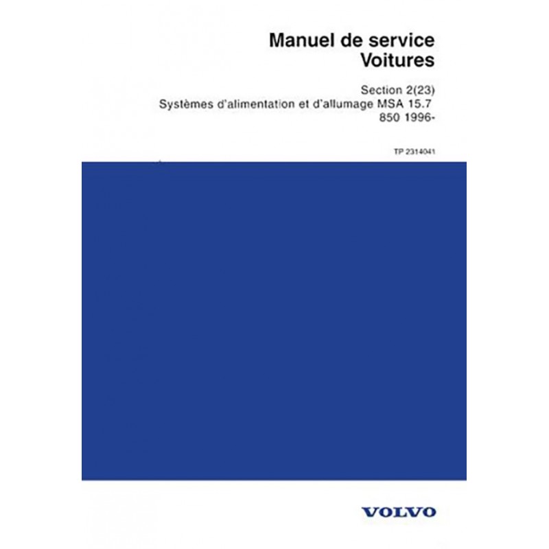 Manuel Alimentation / Allumage Manuel Alimentation / Allumage