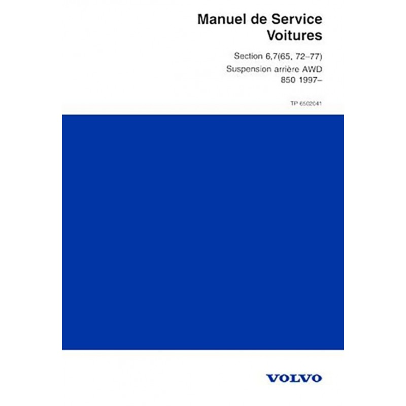 Manuel d' Atelier Suspension AR Manuel d' Atelier Suspension AR