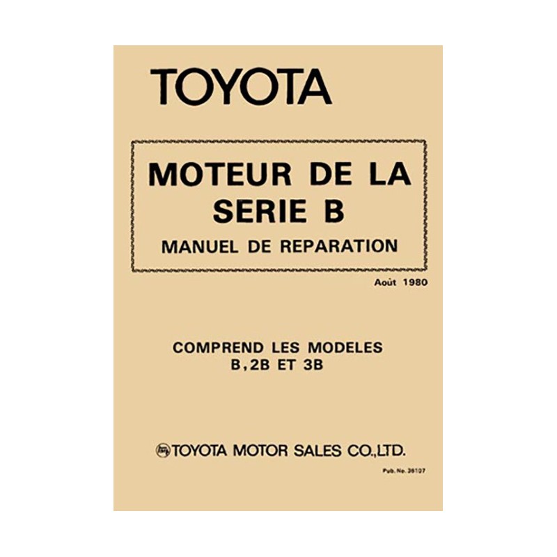 Manuel Atelier Moteurs B Manuel Atelier Moteurs B