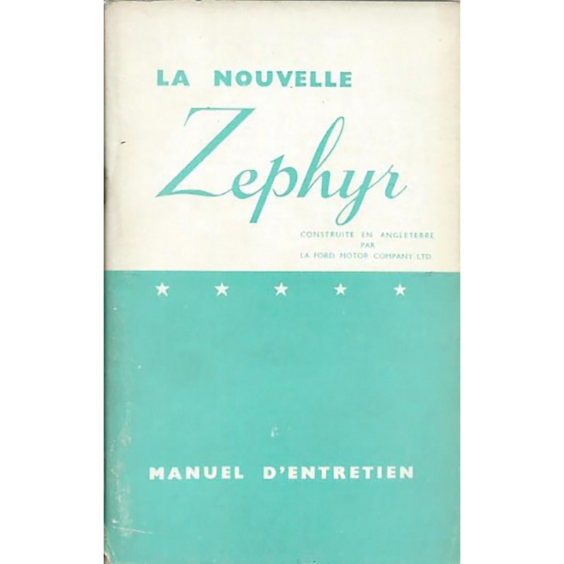 Notice d' Entretien  1956
