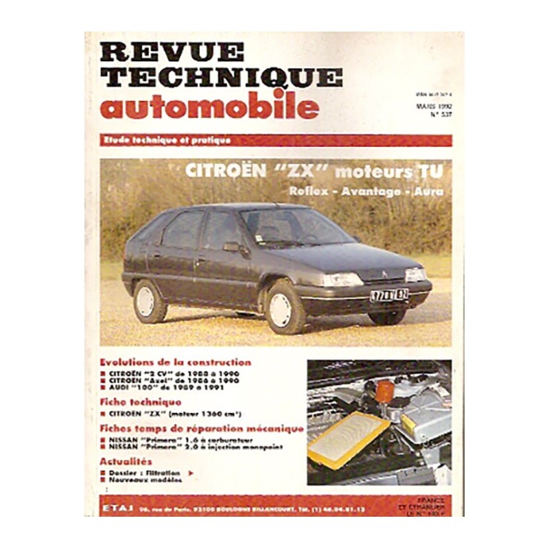 Revue Technique 1992 Revue Technique 1992