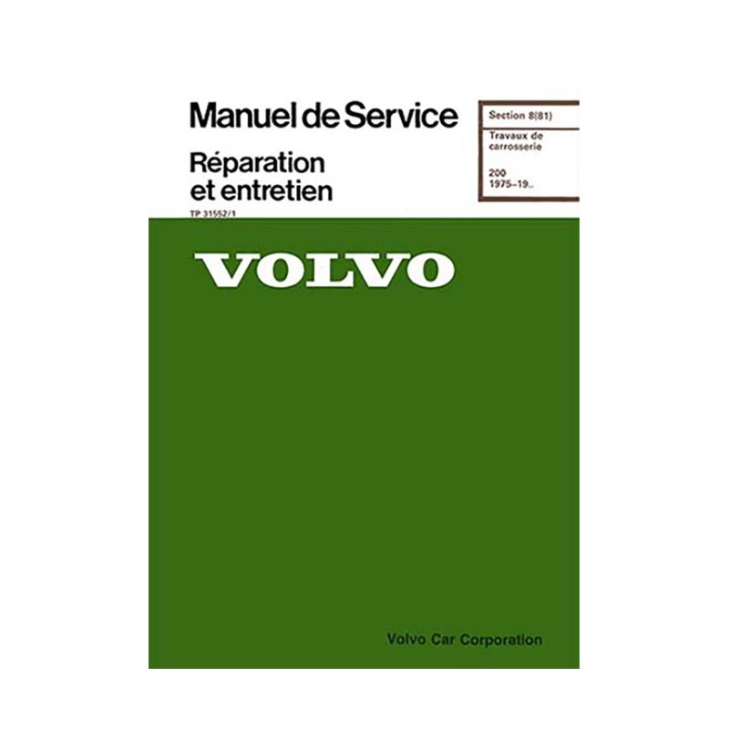 Manuel Reparation Carrosserie
