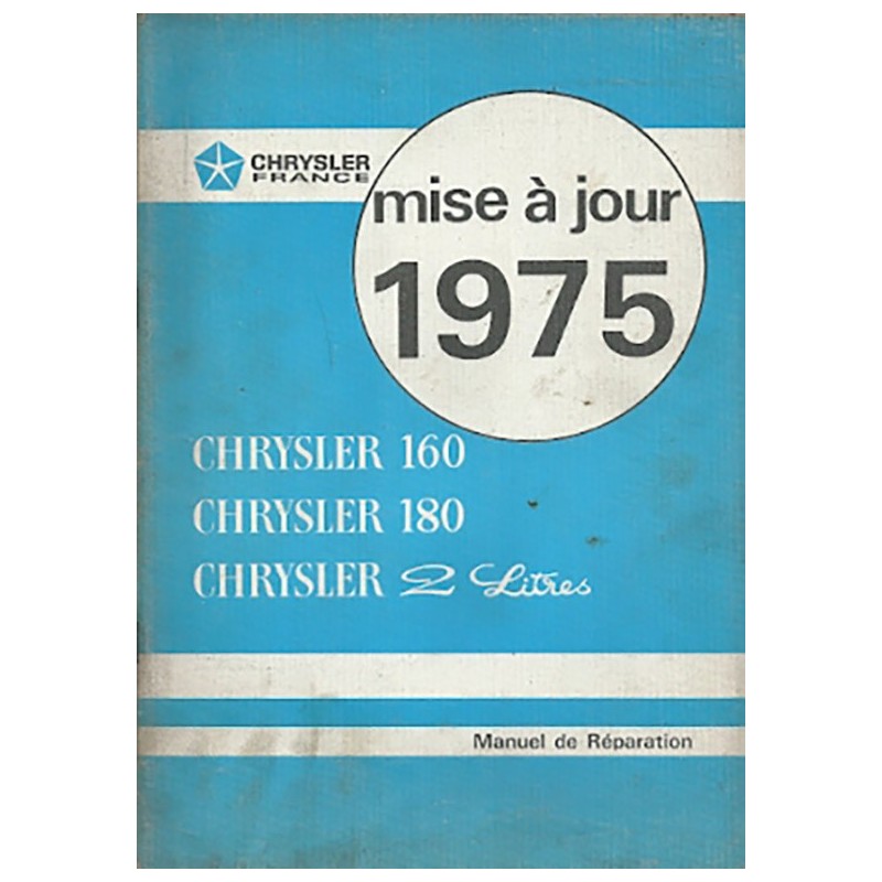 Manuel de Reparation 1975 Manuel de Reparation 1975