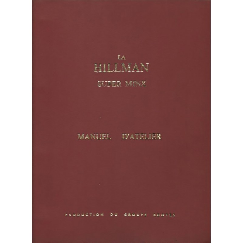 Manuel Reparation Super Minx Manuel Reparation Super Minx