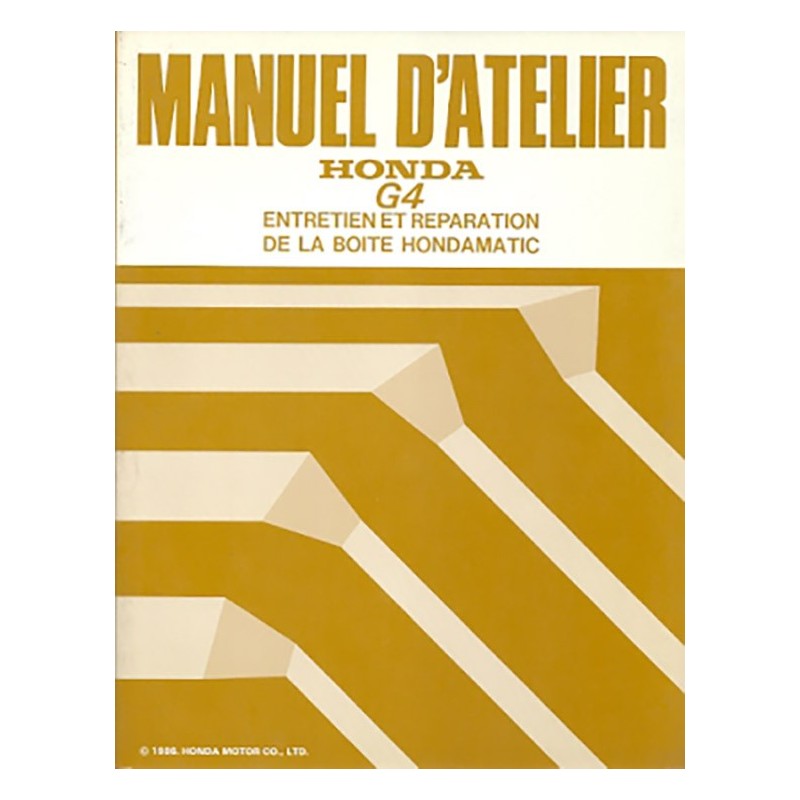 Manuel Atelier BVA Type G4