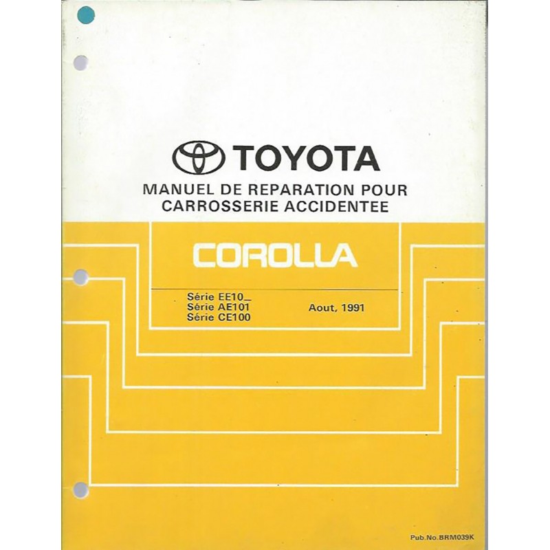 Manuel Atelier Carrosserie 1991 Manuel Atelier Carrosserie 1991