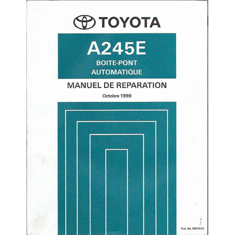 Manuel Atelier BV Auto A245E Manuel Atelier BV Auto A245E