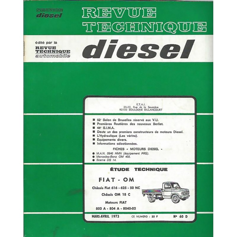 Revue Technique Fiat 616 / 625