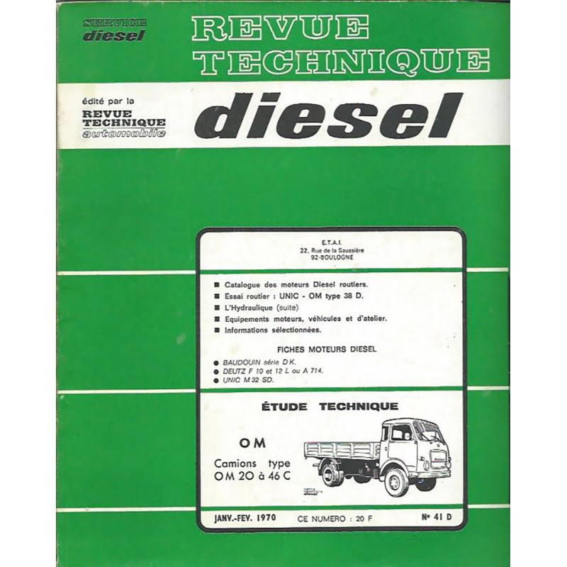 Revue Technique OM20 / 46C