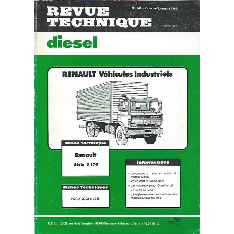 Revue Technique S 170 Revue Technique S 170