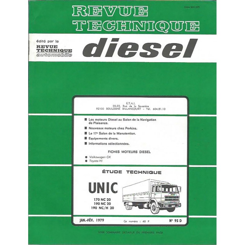 Revue Technique Diesel 1979 Revue Technique Diesel 1979