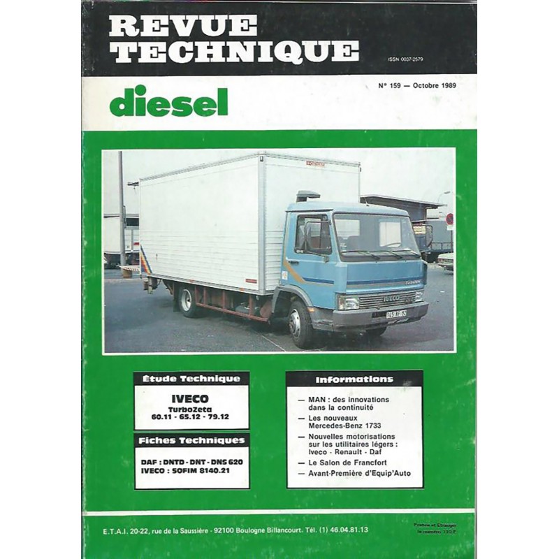 Revue Technique Diesel 1989 Revue Technique Diesel 1989