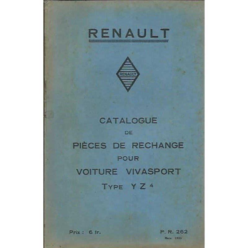 Catalogue de Pieces YZ 4 Catalogue de Pieces YZ 4