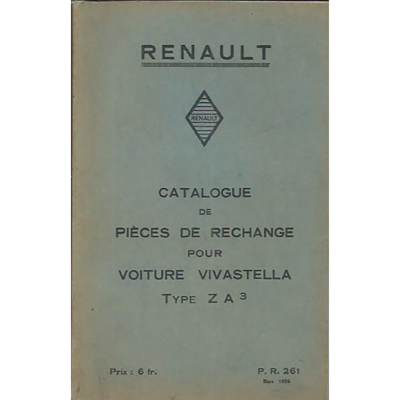 Catalogue de Pieces ZA 3 Catalogue de Pieces ZA 3