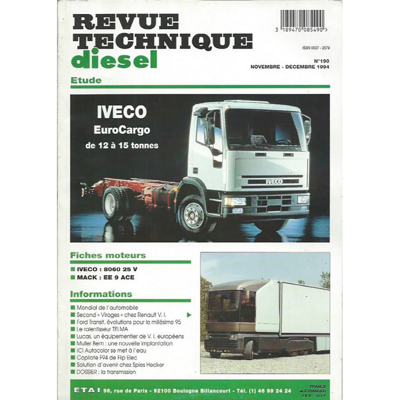 Revue Technique Diesel 1994 Revue Technique Diesel 1994