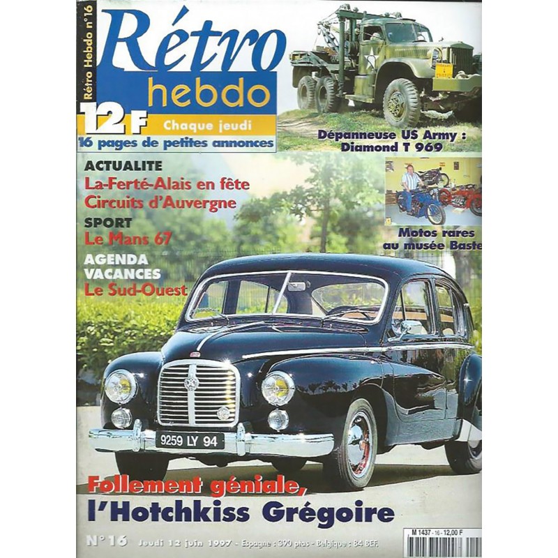 Retro Hebdo N° 16 Retro Hebdo N° 16