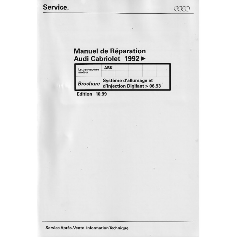 Manuel Reparation Alimentation