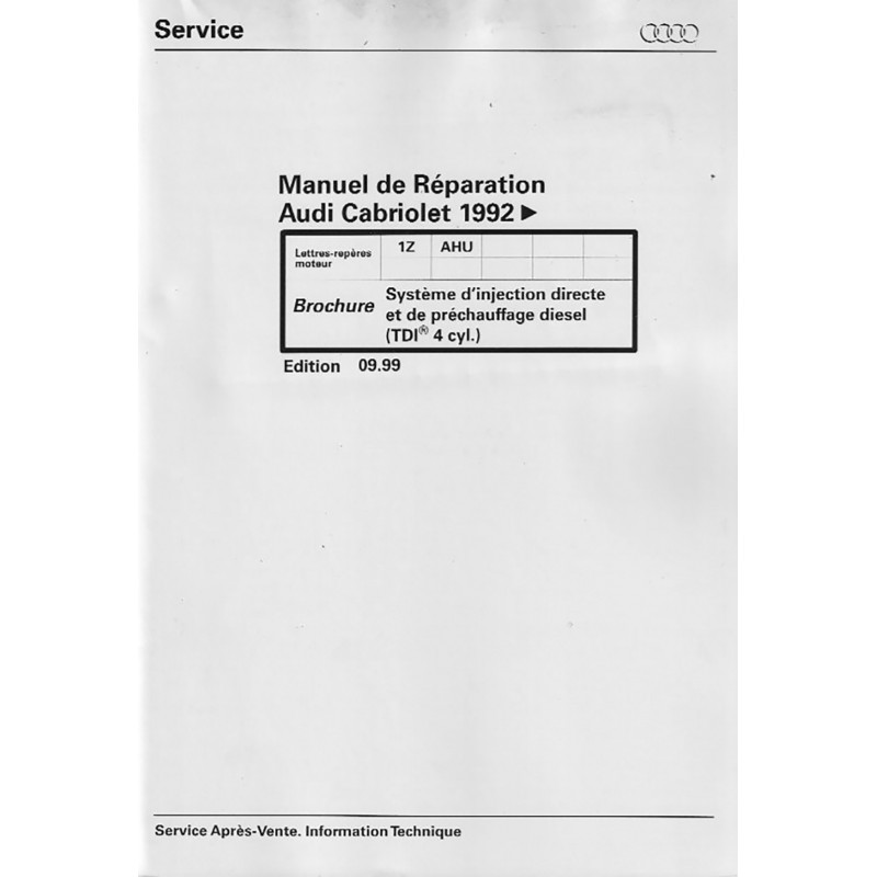 Manuel Reparation Alimentation