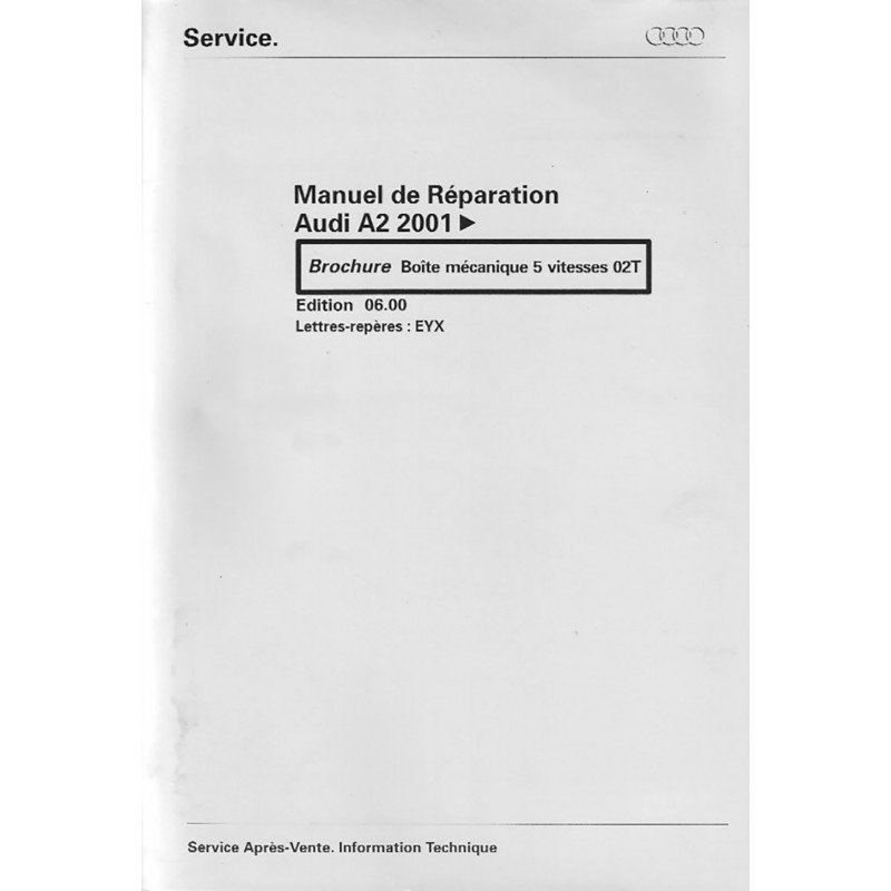 Manuel Reparation BV Meca 02T Manuel Reparation BV Meca 02T