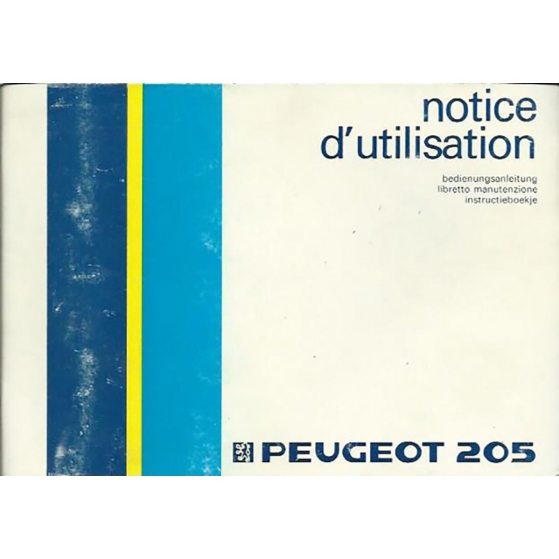 Notice Entretien 1987 Notice Entretien 1987