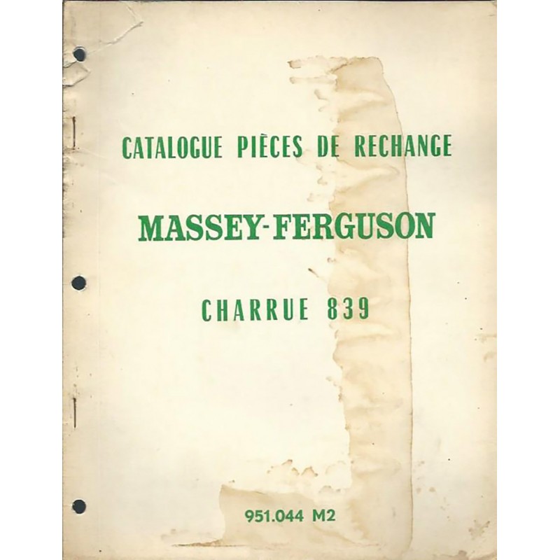 Catalogue Pieces Charrue 839