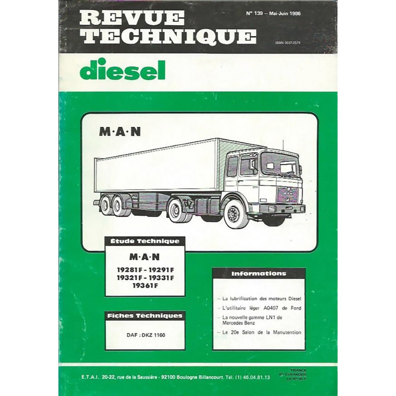 Revue Technique Diesel 1986