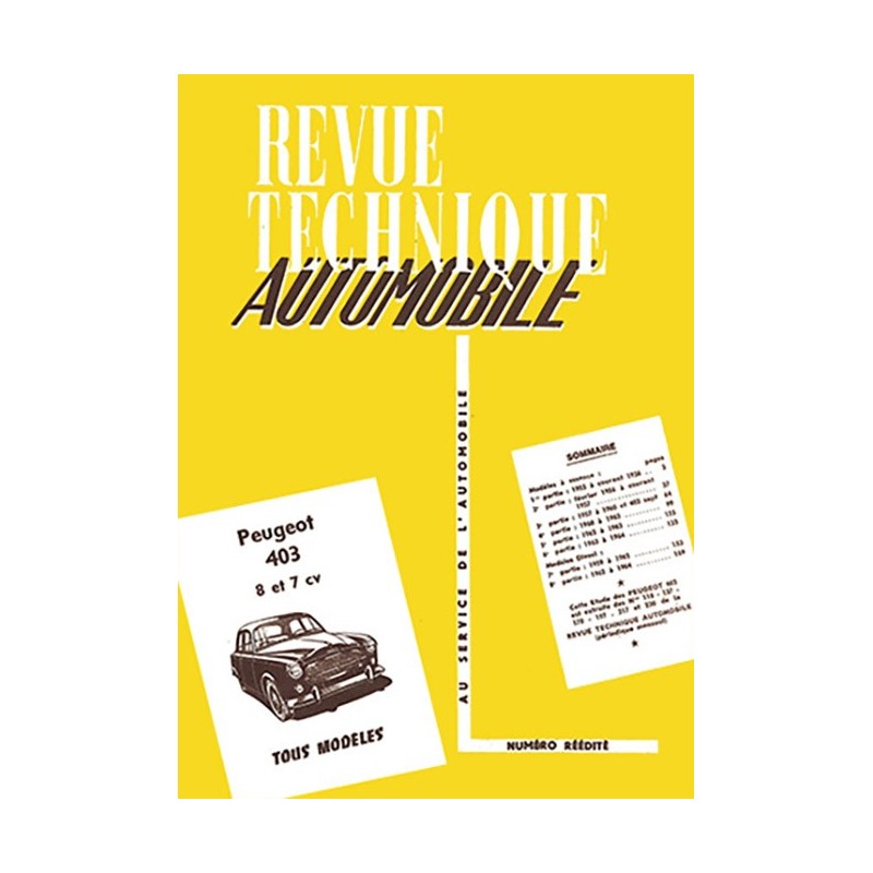 Revue Technique 1955 / 1965 Revue Technique 1955 / 1965