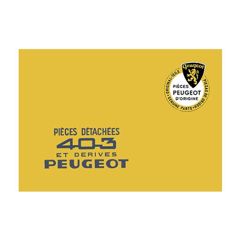 Catalogue de Pieces Catalogue de Pieces