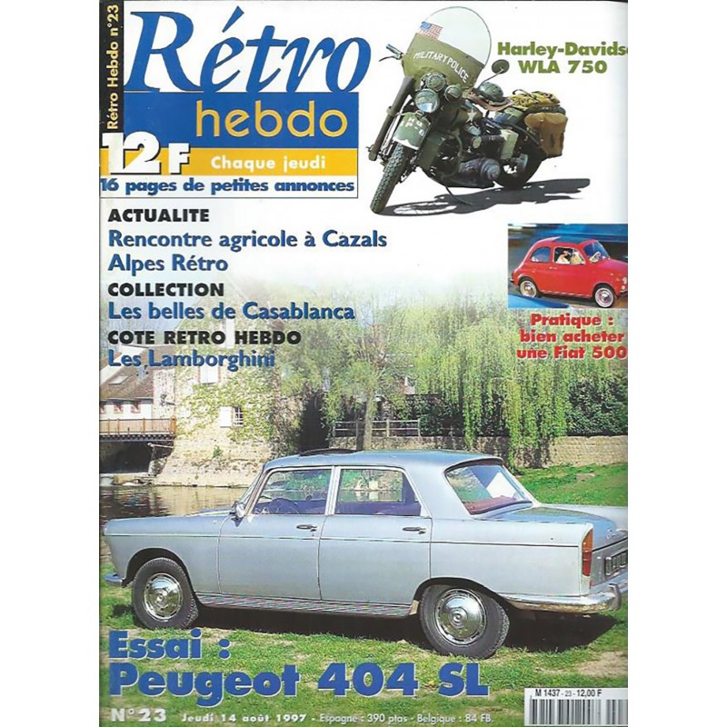 Retro Hebdo N° 23 Retro Hebdo N° 23