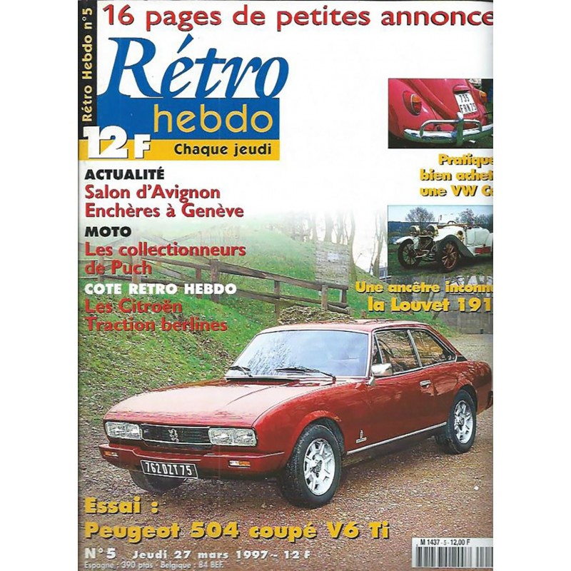 Retro Hebdo N° 5 Retro Hebdo N° 5